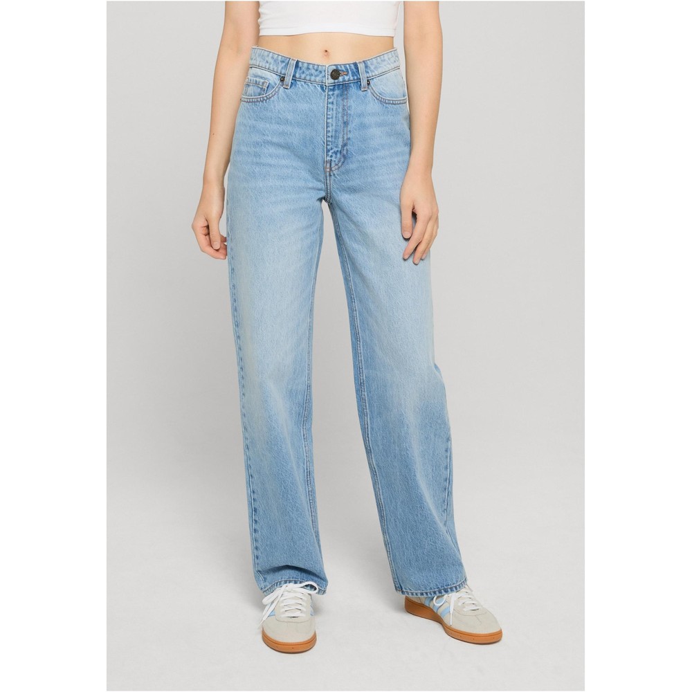 Urban Classics - Mom Jeans Pants standard fit - Blue
